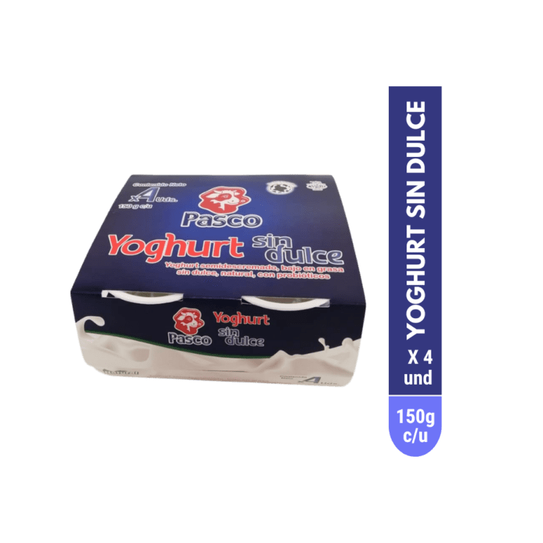 Yoghurt Líquido Sin Dulce 150g x 4 unidades